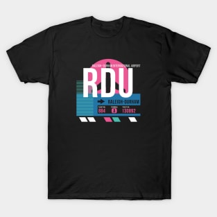 Raleigh-Durham (RDU) Airport // Sunset Baggage Tag T-Shirt